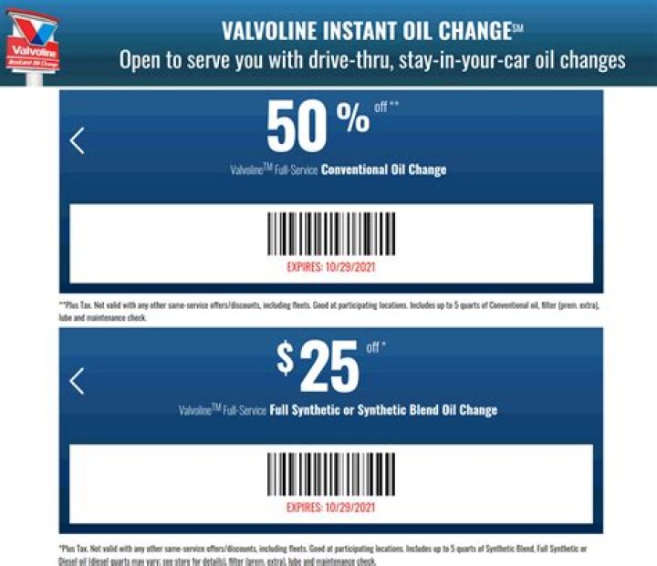 50 Coupon Valvoline: Save Big on Premium Oil Changes and Auto Services