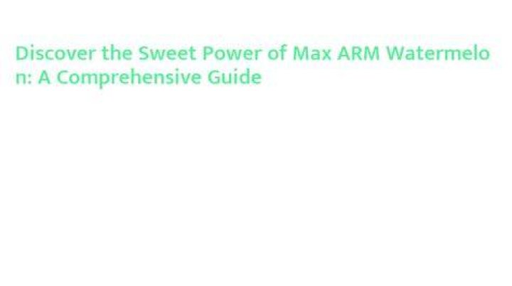 Kirsten Too Sweet Arm: A Comprehensive Guide