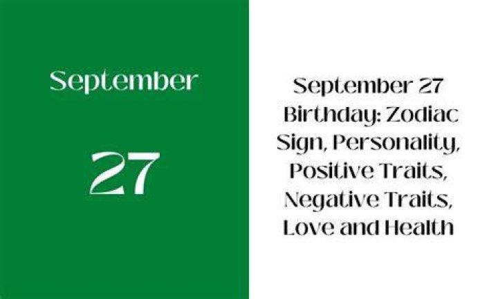 September 27 Birthday: Discover the Traits, Celebrities, and Special Events
