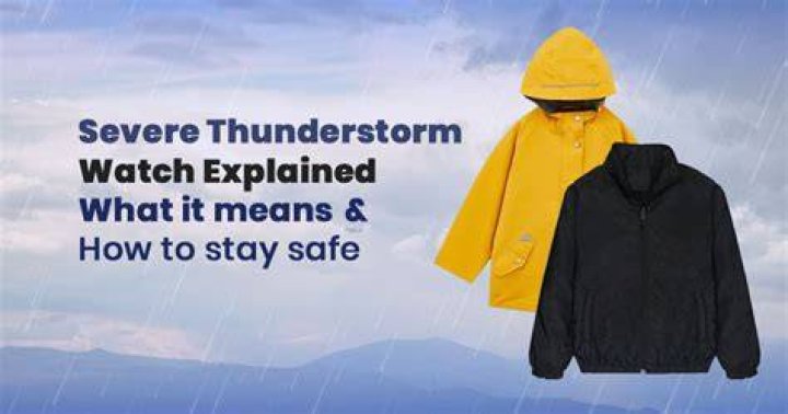 Severe Thunderstorm Watch: What It Means and How to Stay Safe
