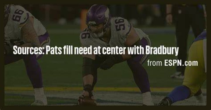 Sources: Pats Fill Need at Center with Bradbury