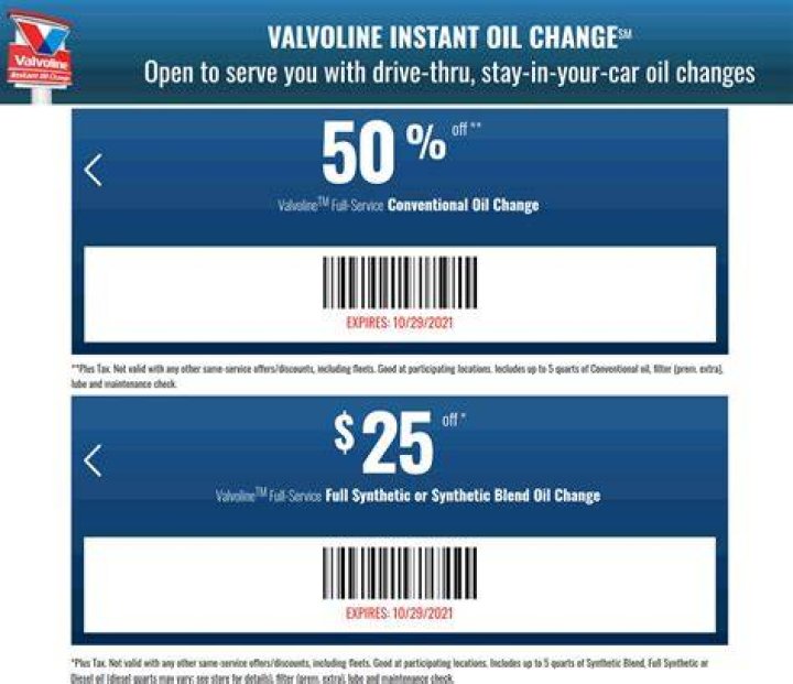 Valvoline 50 Off Oil Change Coupon: Your Ultimate Guide to Savings