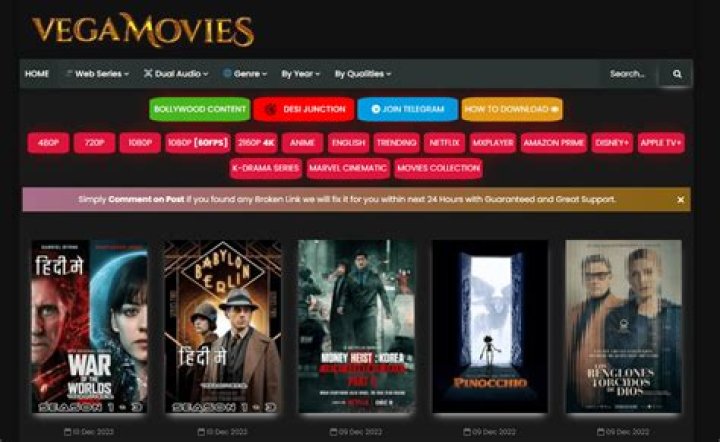 Vegamovies Hindi Movies: Your Ultimate Destination for Bollywood Entertainment